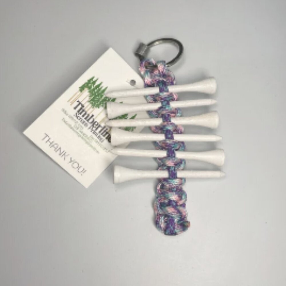 PARACORD: GOLF TEE KEY CHAIN CARDIGAN & CHILL